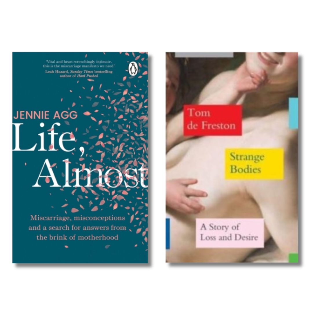 Book covers of Life Almost and Strange Bodies